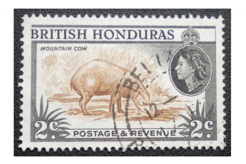 STAMP FROM BELIZE BRITISH HONDURAS YEAR 1953 - 57. SCOTT # 145. USED.