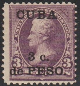 1899 Cuba Stamps Sc 224 US Military Rule Surcharged  NEW