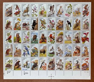 2286-2335 NORTH AMERICAN WILDLIFE Sheet of 50 Stamps MNH