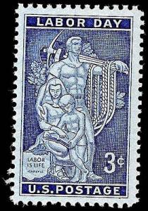 # 1082 MINT NEVER HINGED LABOR DAY