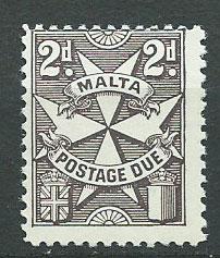 Malta SG D30 MLH perf 12 Postage Due