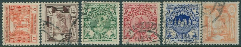 Burma 1949 SG103-145 Independence (6) FU