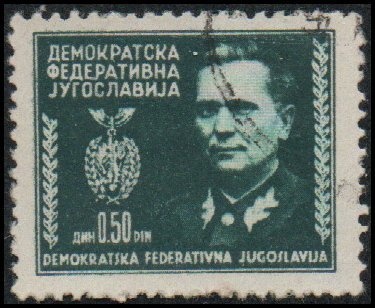Yugoslavia 161 - Used - 50p Marshal Tito (Josip Broz) (1945)