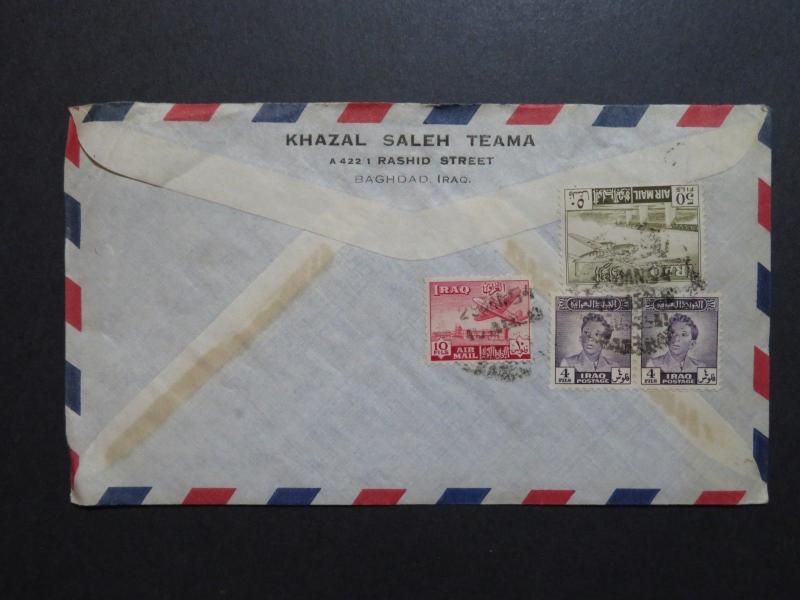 Iraq 1954 Commercial Cover to USA (III) - Z8599