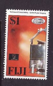 Fiji-Sc#553-Unused NH $1 comet nucleus-Halley's Comet-1986-