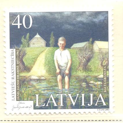 Latvia Sc 553 2002  Janunsudrabins stamp  mint NH