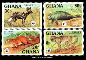 Ghana Scott 621-624 Mint never hinged.