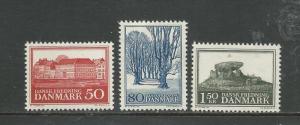 Denmark Scott 426-428 Mint never hinged.