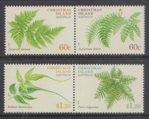 CHRISTMAS ISLANDS - 2012 FERN / PLANTS - 4V - MINT NH