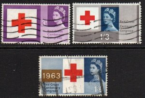 Great Britain Sc #398-400 Used