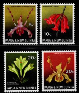 PNG Papua New Guinea Scott 287-289 MNH** orchid set