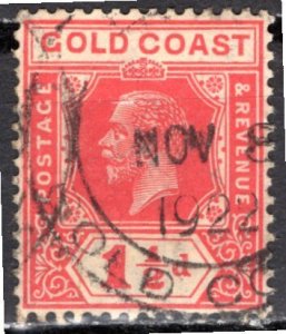 Gold Coast; 1922: Sc. # 85: Used Single Stamp