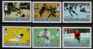 Ajman Michel #762-7 MNH Set - Sapporo Winter Olympics