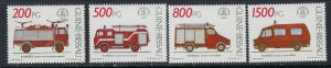 Guinea Bissau 908-11 MNH 1991 Fire Trucks (ak3088)