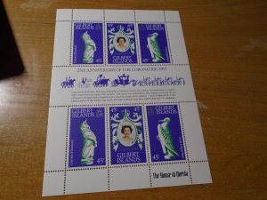 Coronation Anniversary  Gilbert Islands  #  312  MNH Souvenir sheet