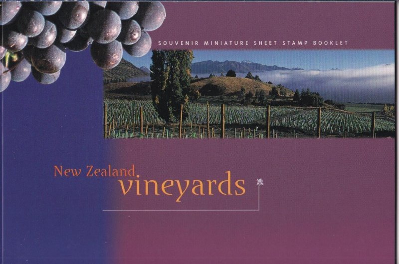 NEW ZEALAND 1997 VINEYARDS PRESTIGE BOOKLET POST OFFICE FRESH