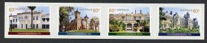 Australia SG4002a 2013 Historical Architecture Self Adhesive Strip of 4 U/M