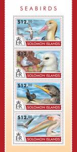 SOLOMON ISLANDS 2015 SHEET SEABIRDS BIRDS slm15206a