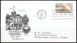 F494   UNITED STATES   FDC # 1248      Nevada Statehood Centenary Issue