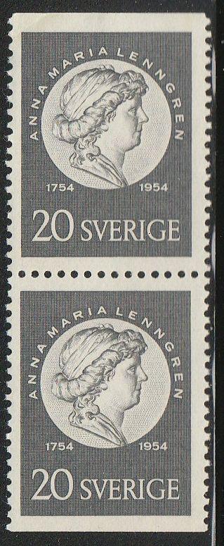 Sweden #467 pair F-VF Mint NH ** Anna Maria Lenngren