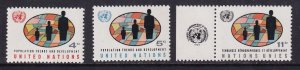 United Nations New York #151-153  MNH  1965  fields and people