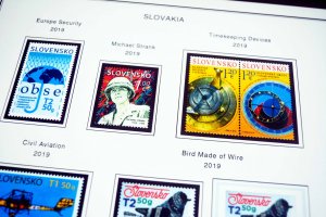 COLOR PRINTED SLOVAKIA 1939-2010 + 2011-2020 STAMP ALBUM PAGES (136 ill. pages)