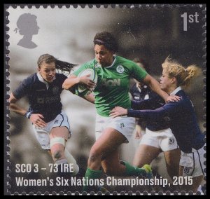 GB 4599 Rugby Union Women’s Six Nations Championship 2015 1st single MNH 2021