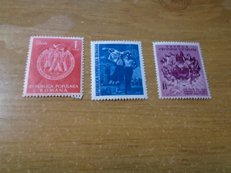 Romania  #  783-85  MNH