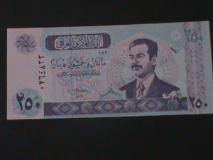 ​IRAQ CENTRAL BANK OF IRAQ-250 DINARS-UN- CIRCULATED BANK NOTE-VF PATERM #2