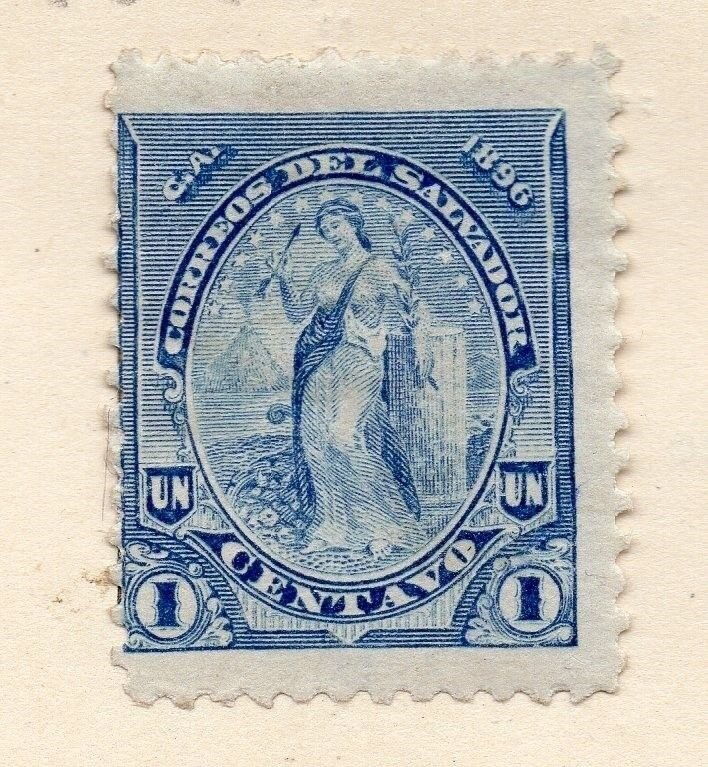 Salvador 1896 Early Issue Fine Mint Hinged 1c. 162551
