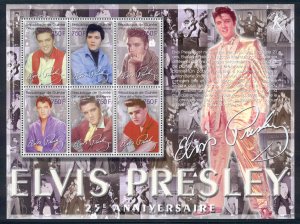 Guinea - 2002 issue - Elvis sheet of 6 #2126 cv $ 18.00 Lot # 172