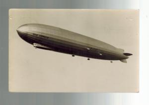 1929 Germany Graf Zeppelin LZ 127 RPPC Postcard Cover Middle East flight Sevilla