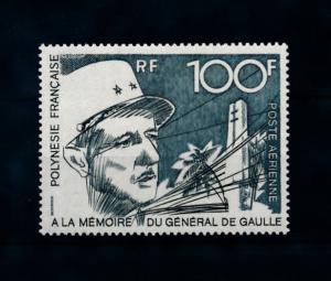 [71612] French Polynesia 1972 Charles de Gaulle Airmail MNH