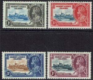 GILBERT AND ELLICE ISLANDS 1935 KGV SILVER JUBILEE SET