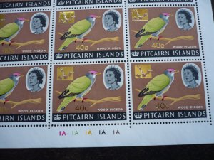 Pitcairn Islands - Full Sheet - Gold overprint on 4sh.