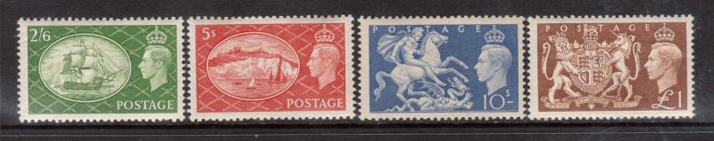 Great Britain #286 - #289 VF Mint Set