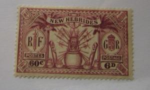 New Hebrides Condominium SC #46 MH stamp