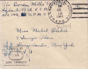 United States A.P.O.'s Soldier's Free Mail 1944 U.S. Army Postal Service, A.P...