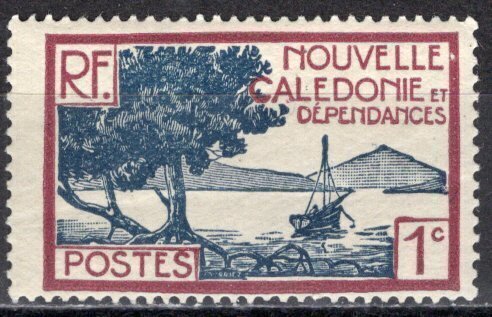 New Caledonia; 1928: Sc. # 136: MH Single Stamp