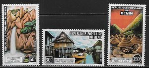 Benin 385-387 Tourist Publicity set MNH