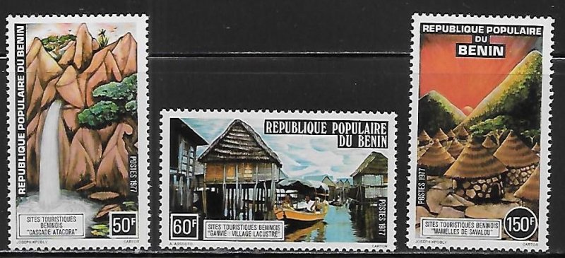 Benin 385-387 Tourist Publicity set MNH