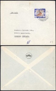 Sudan 3p on cover to Ruston and Hornsby Ltd Lincoln
