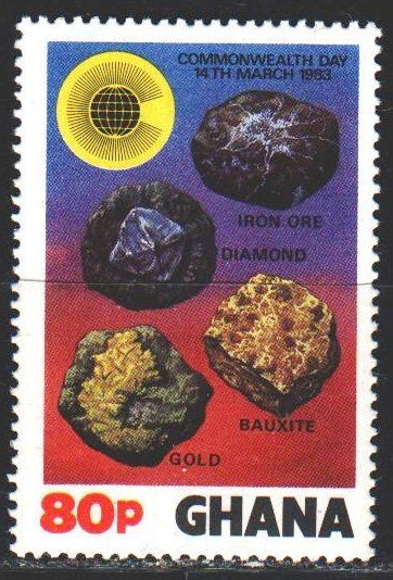 Ghana. 1983. 966 from the series. Minerals. MNH.