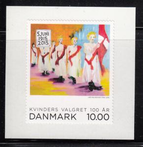 Denmark MNH 2015 10DKK 100 Years of Women's Suffrage