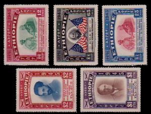 (066) Ethiopia / 1947 / Roosevelt / mnh Michel 230-234