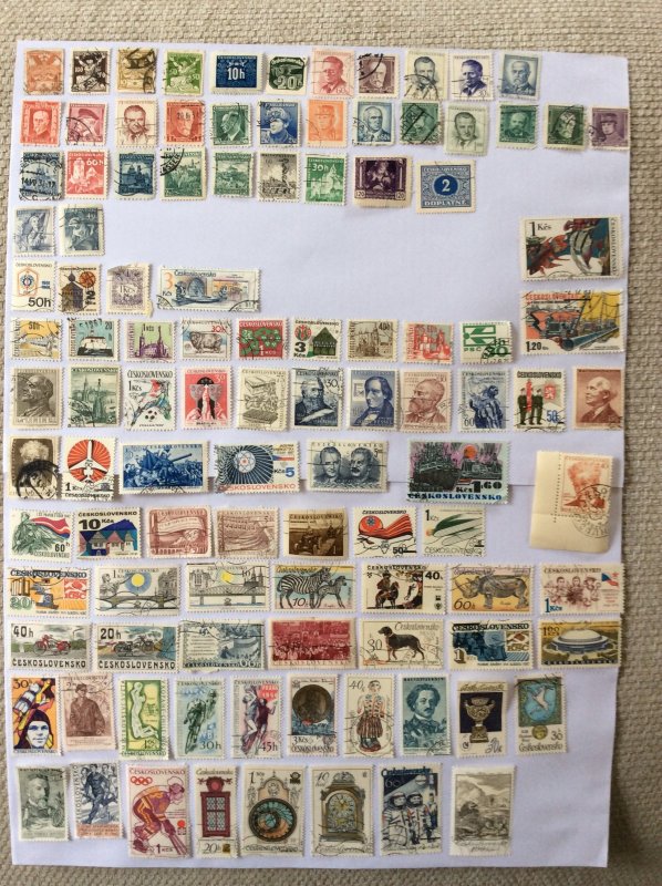 Czechoslovakia 100+ stamps - Lot C