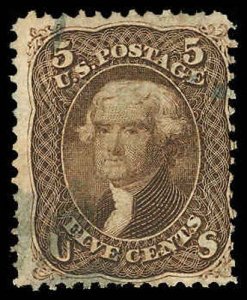 U.S. 1867 GRILLED ISSUES 95  Used (ID # 73507)