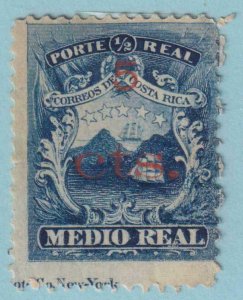 COSTA RICA - 1881 OVERPRINT NOT PLACED INTO USE - MINT HINGED OG * CHE