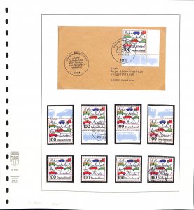 Germany #1954 VFU stamps & FDC Traffic safety for children