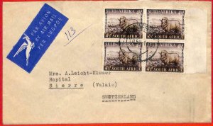 aa3203 - SOUTH AFRICA - POSTAL HISTORY - AIRMAIL COVER to SWITZERLAND 1959 Sheep